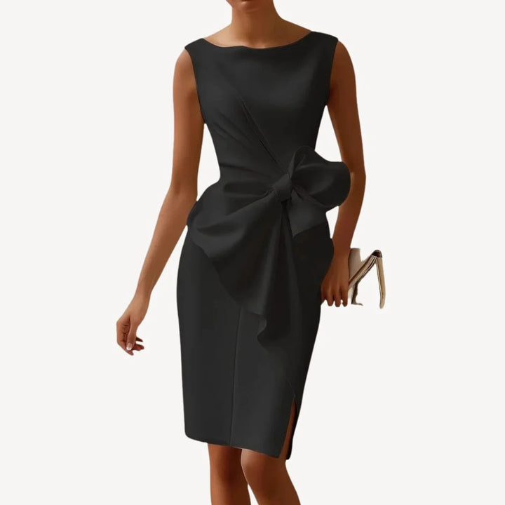 Abito Donna Elegante Midi con Fiocco | Altivaro-Altivaro