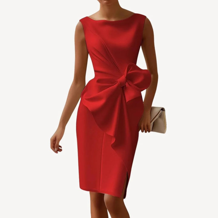 Abito Donna Elegante Midi con Fiocco | Altivaro-Altivaro