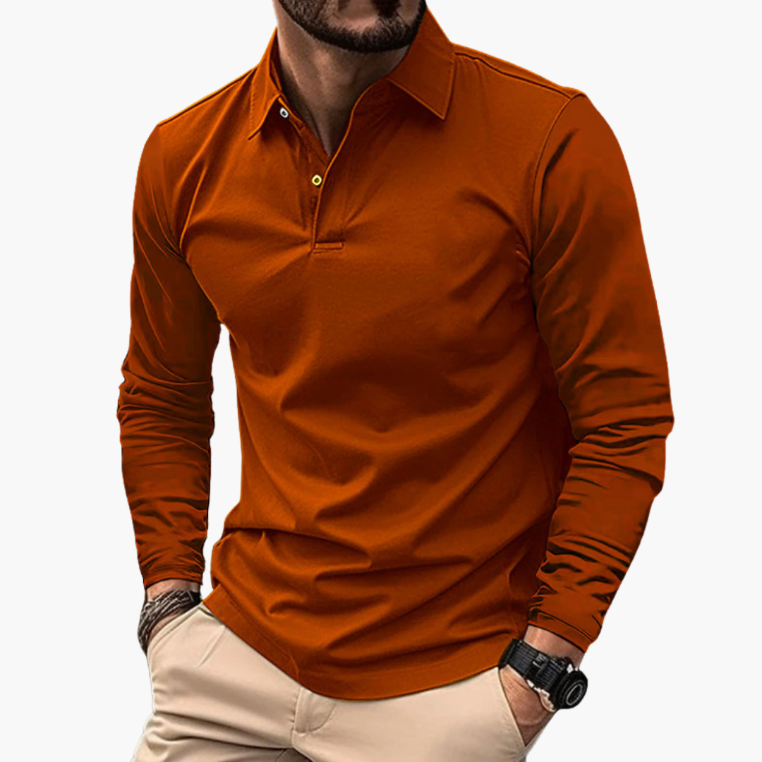 Polo Uomo Maniche Lunghe Cotone | Altivaro-Altivaro