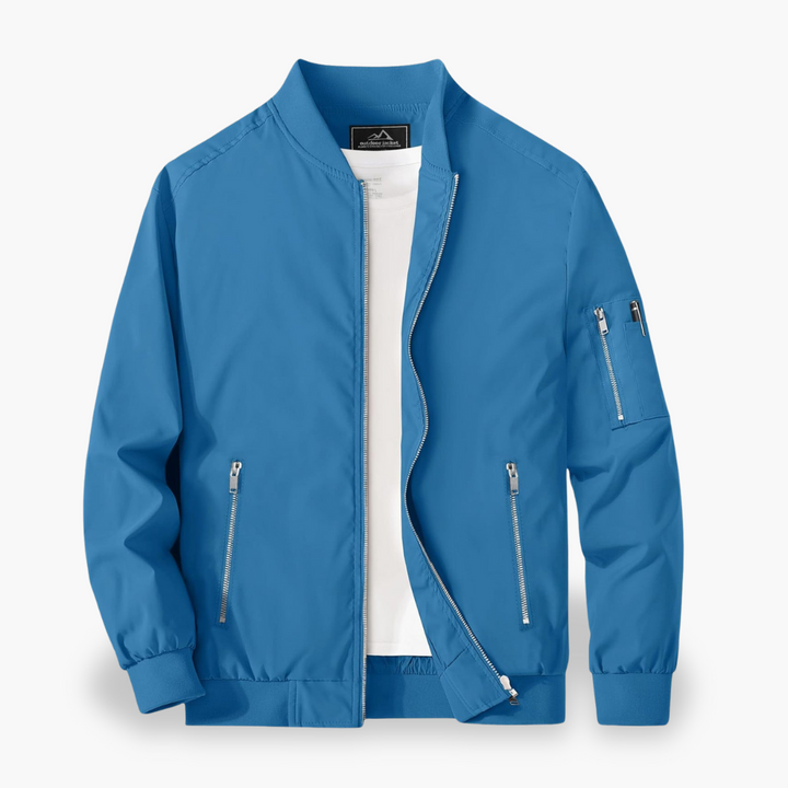 Men's bomber jacket with side zipper | Altivaro