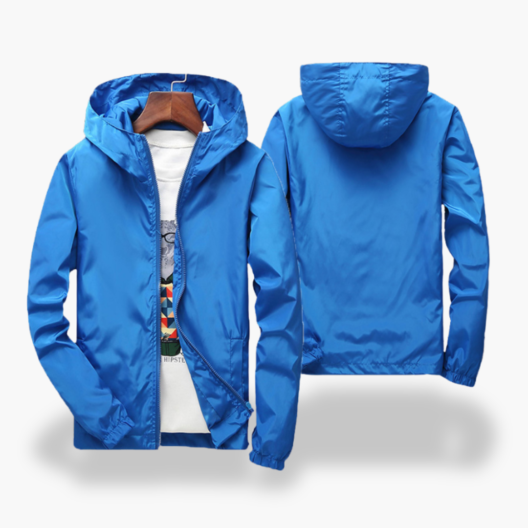 Men's Lightweight Waterproof Windbreaker Jacket with Hood | Altivaro