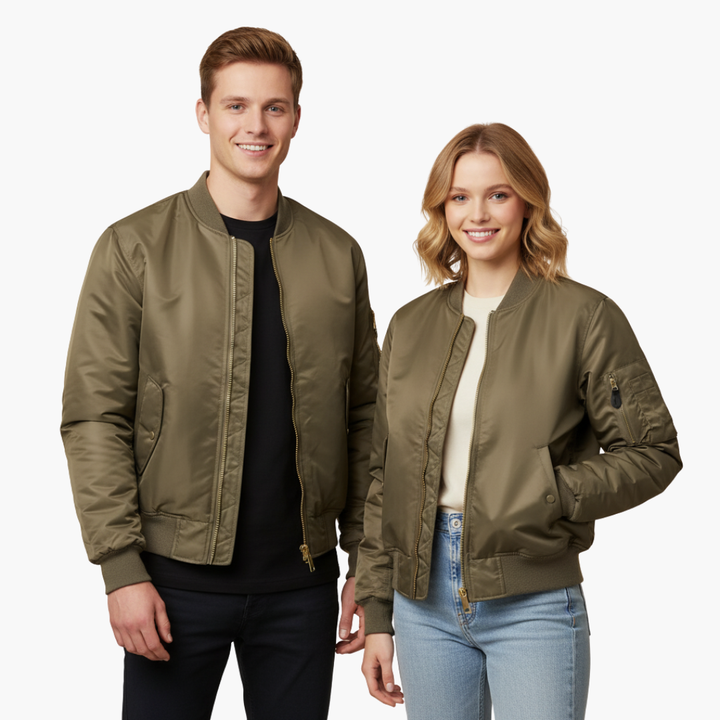 Giacca Bomber Unisex Leggera Casual Poliestere Zip Tasche | Altivaro