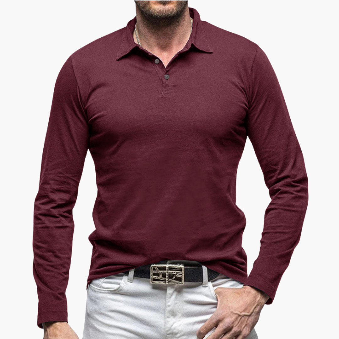Polo Maniche Lunghe Slim Fit Uomo Altivaro | Altivaro-Altivaro