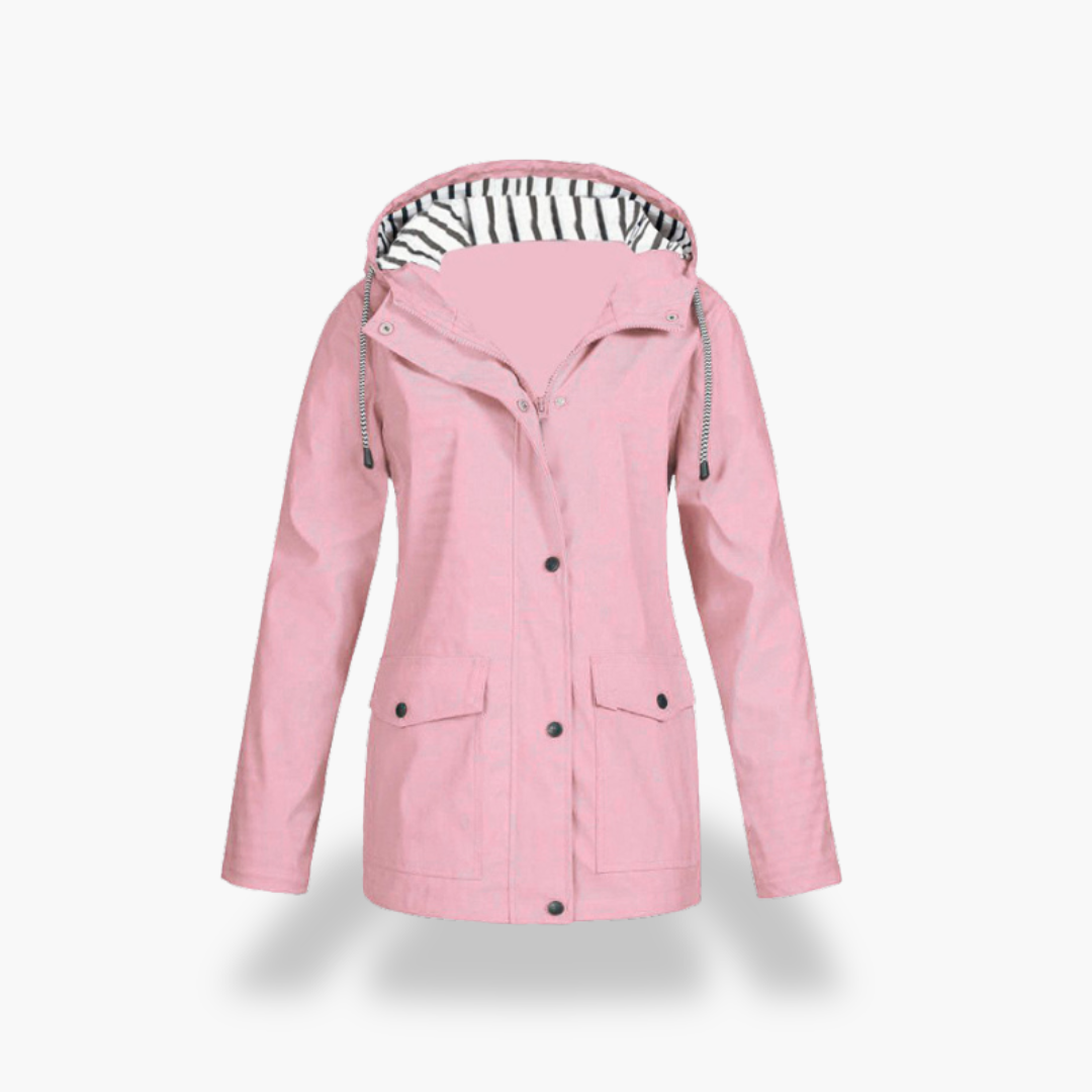 Giacca Impermeabile Donna con Cappuccio Foderato Poliestere | Altivaro