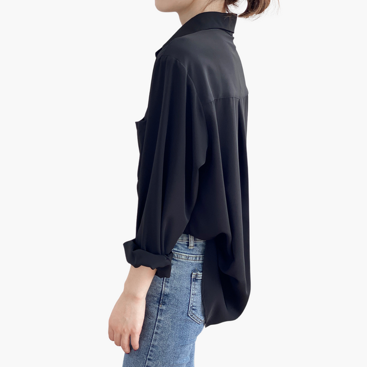 Camicia da Donna in Seta con Colletto e Taschino | Altivaro