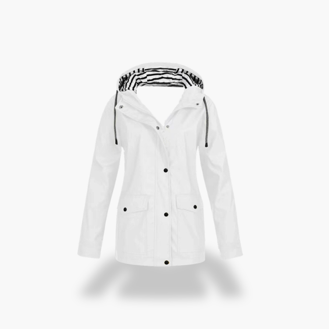 Giacca Impermeabile Donna con Cappuccio Foderato Poliestere | Altivaro