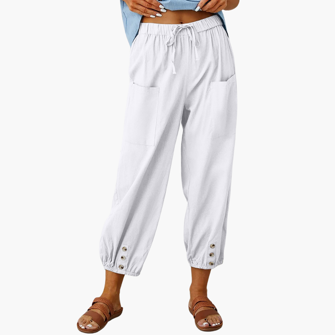 Pantaloni Estivi Lino Coulisse Casual | Altivaro-Altivaro
