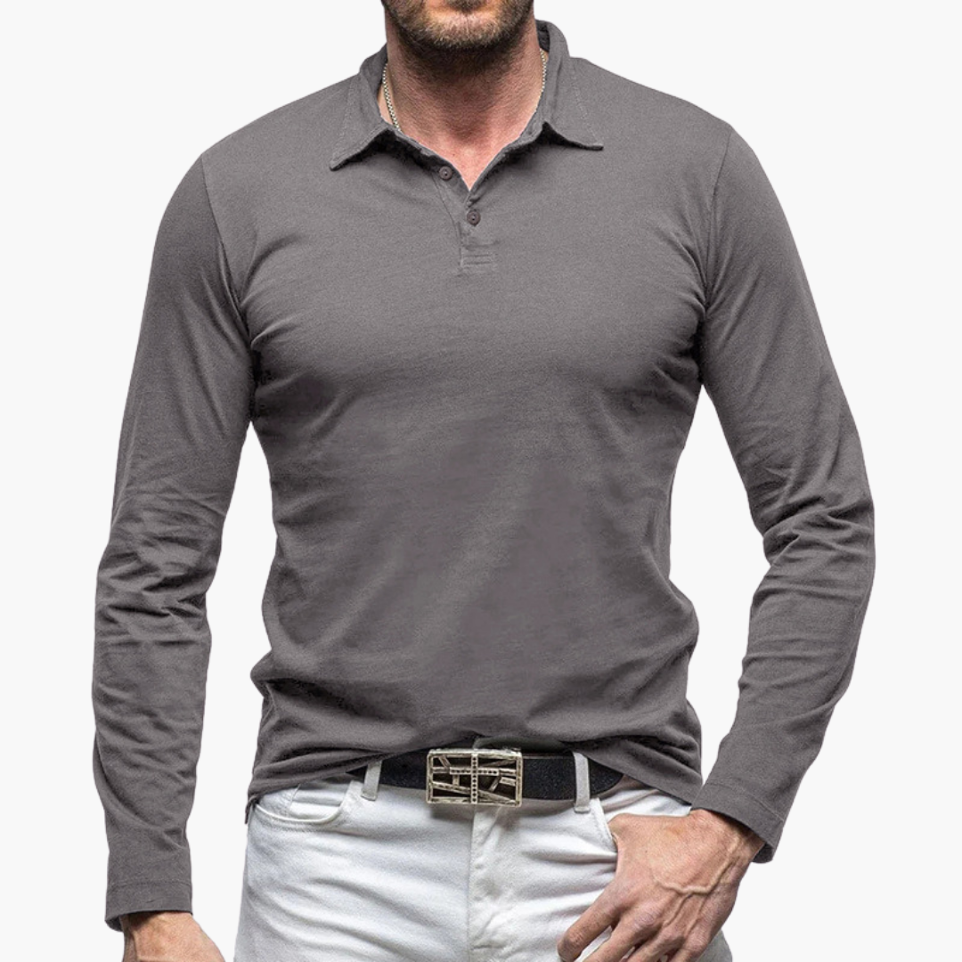Polo Maniche Lunghe Slim Fit Uomo Altivaro | Altivaro-Altivaro