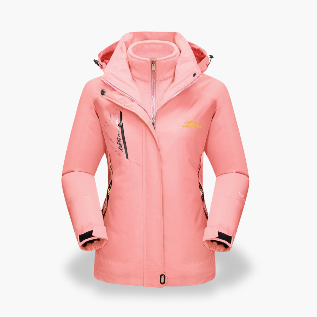 Giacca Donna 3in1 Impermeabile con Fodera in Pile e Cappuccio | Altivaro