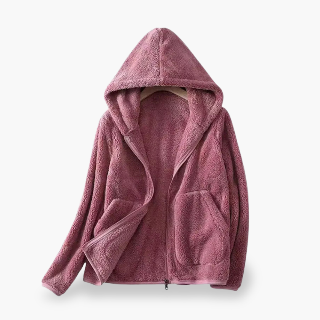Soft Fleece Jacket with Hood for Women | Altivaro