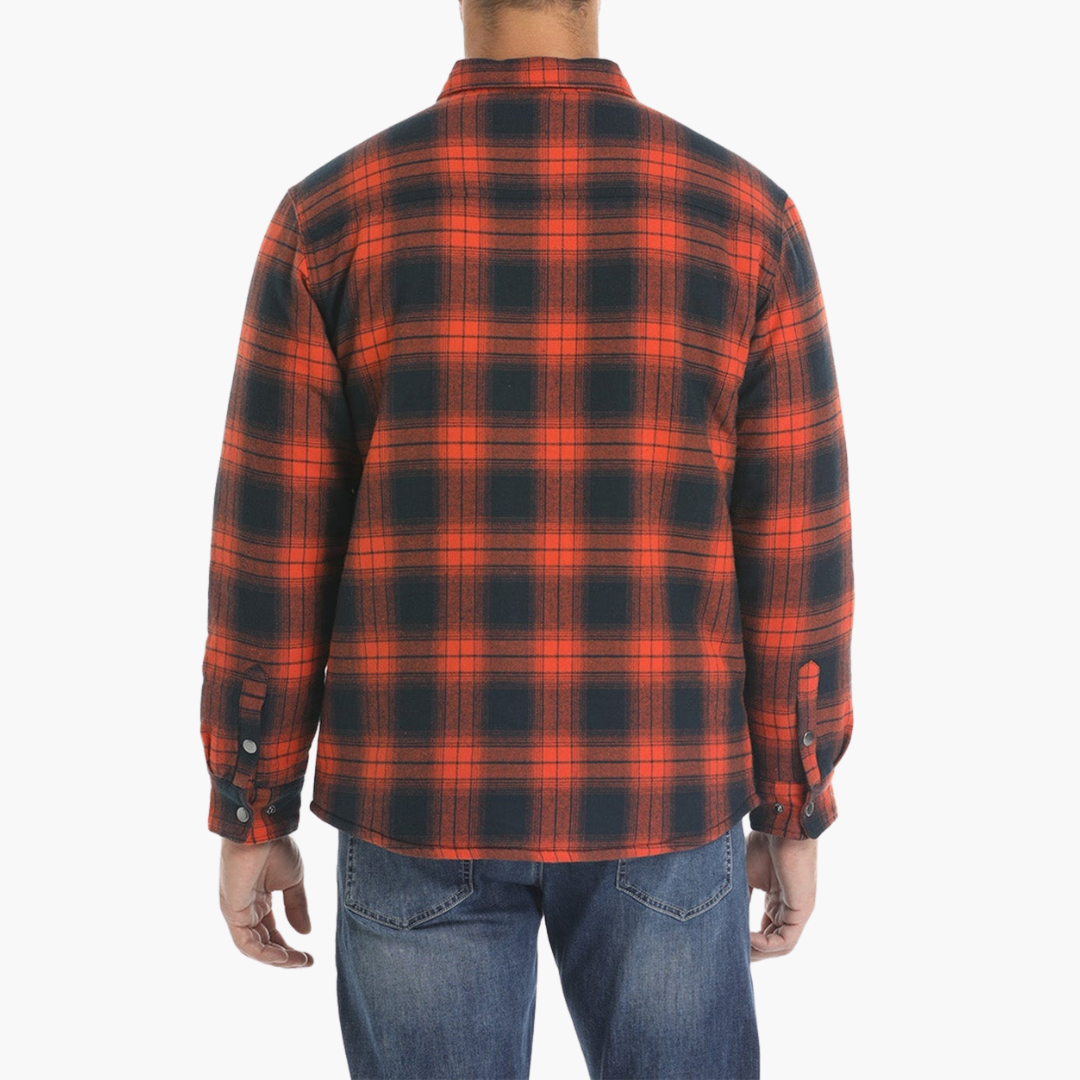 Men's Quilted Flannel Winter Shirt Jacket | Altivaro
