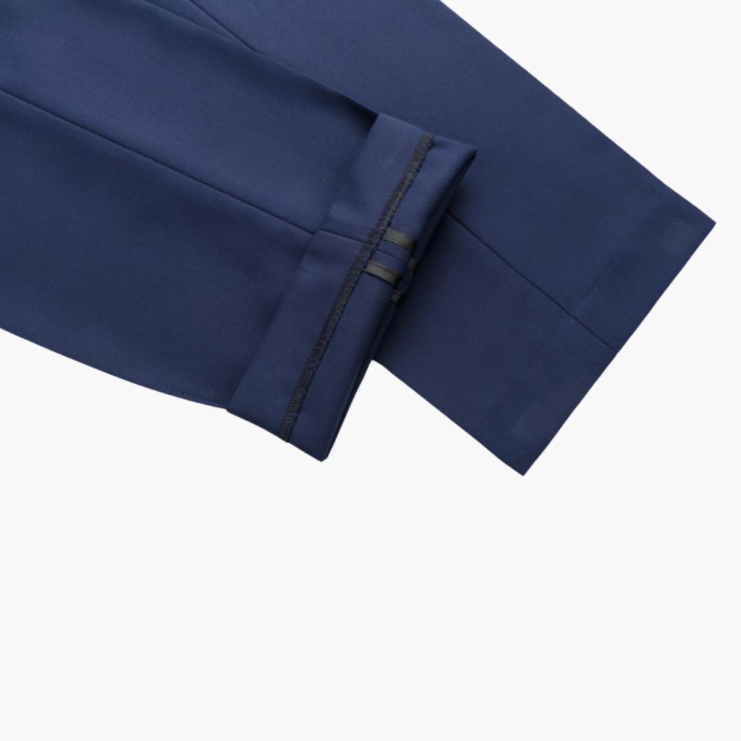 Abito Uomo Elegante 3 Pezzi Slim Fit Poliestere Blu Petrolio Cerimonia | Altivaro-Altivaro