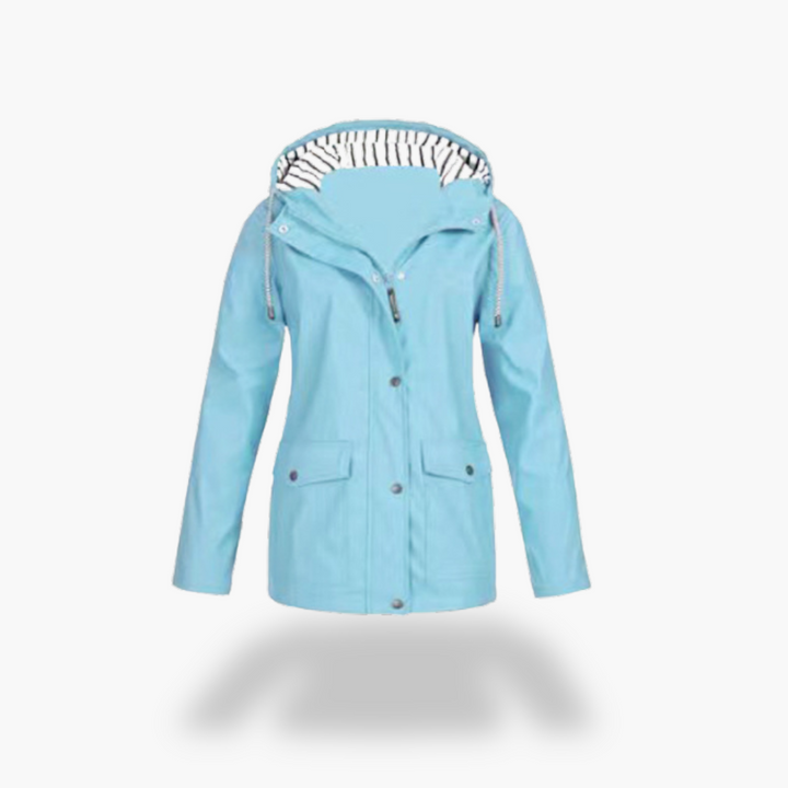 Giacca Impermeabile Donna con Cappuccio Foderato Poliestere | Altivaro