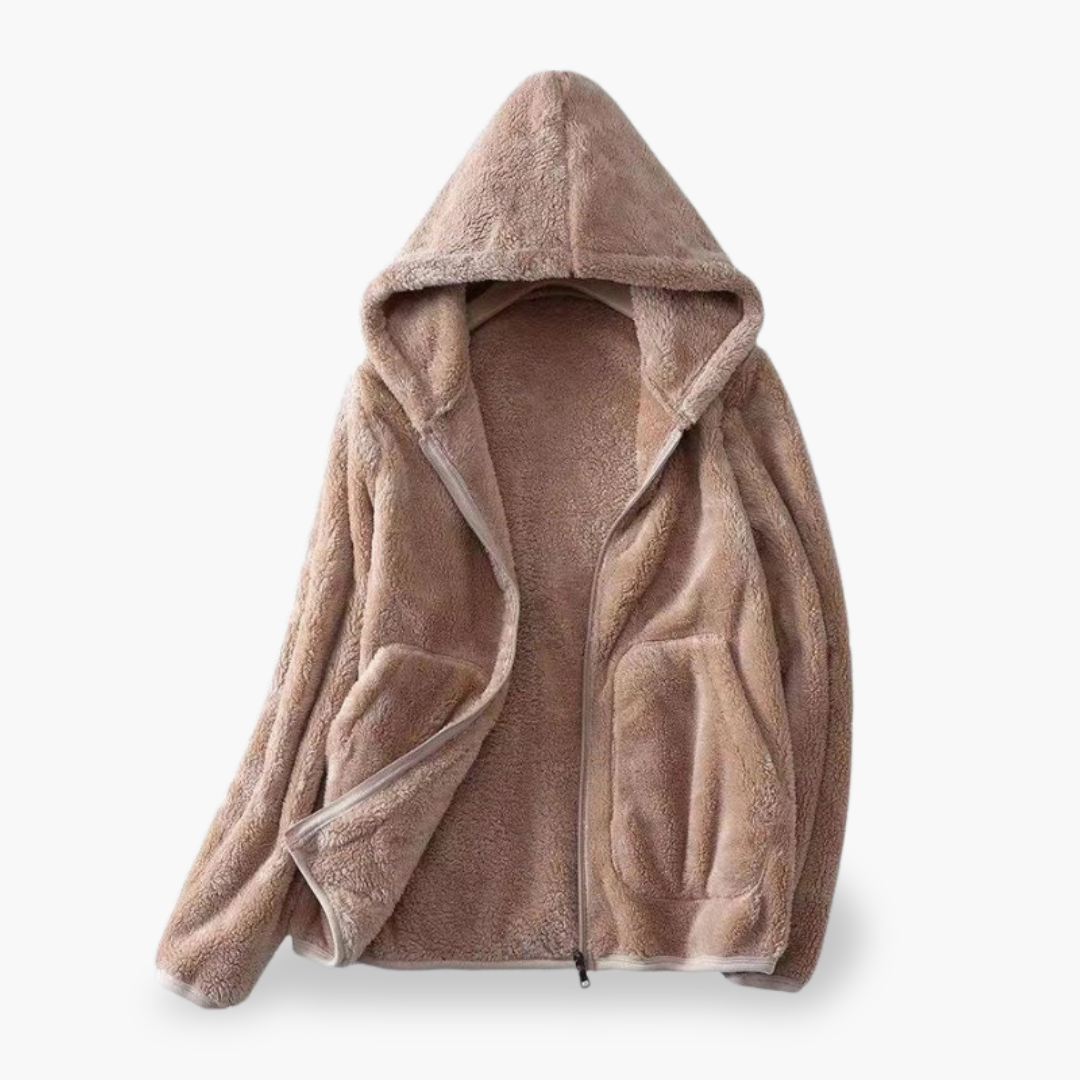 Soft Fleece Jacket with Hood for Women | Altivaro