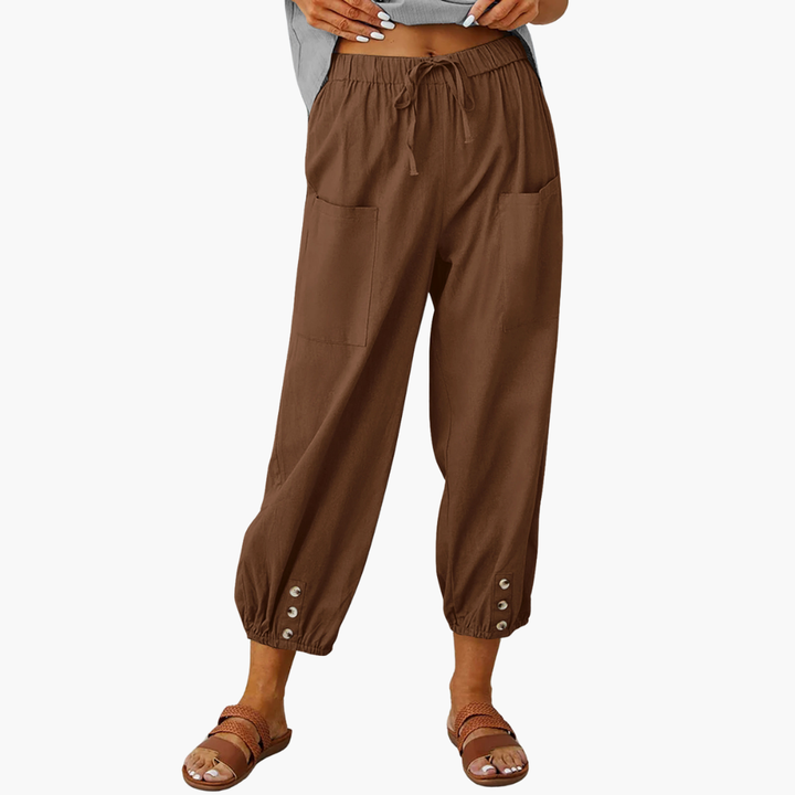 Pantaloni Estivi Lino Coulisse Casual | Altivaro-Altivaro