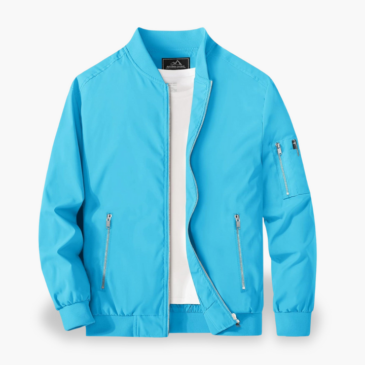 Men's bomber jacket with side zipper | Altivaro