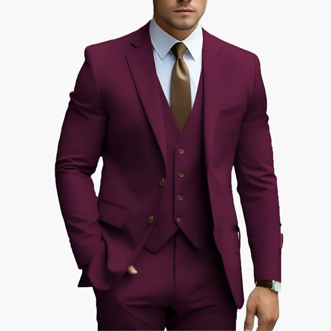Completo Uomo Elegante con Giacca, Gilet e Pantaloni | Altivaro
