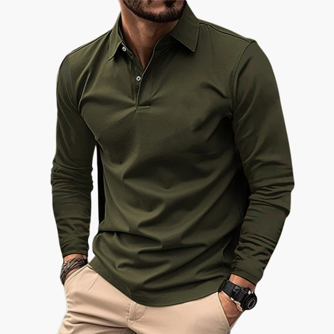 Polo Uomo Maniche Lunghe Cotone | Altivaro-Altivaro