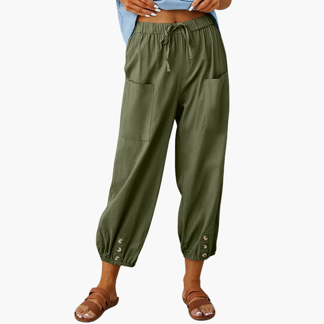 Pantaloni Estivi Lino Coulisse Casual | Altivaro-Altivaro