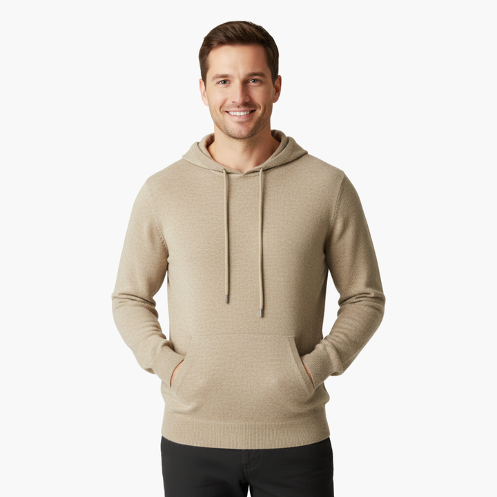 Felpa con Cappuccio in Cashmere da Uomo | Altivaro