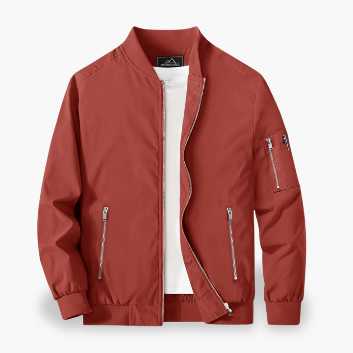 Men's bomber jacket with side zipper | Altivaro
