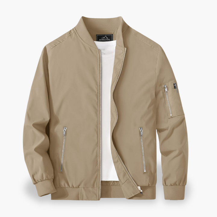 Men's bomber jacket with side zipper | Altivaro
