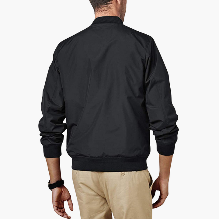 Men's bomber jacket with side zipper | Altivaro