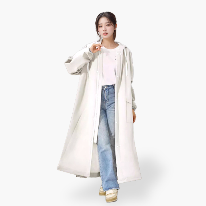 Cappotto Lungo da Donna Leggero con Cappuccio e Tasche | Altivaro