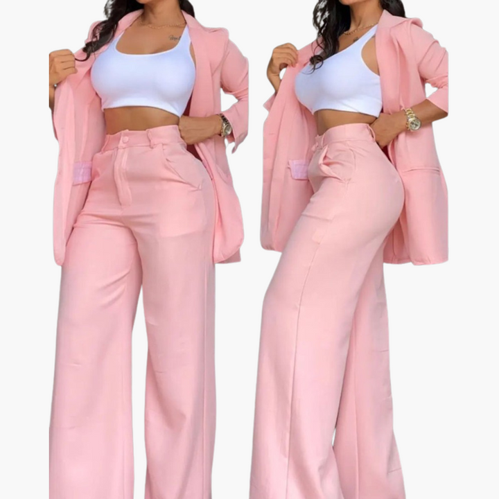 Completo Donna Blazer e Pantaloni a Gamba Larga | Altivaro