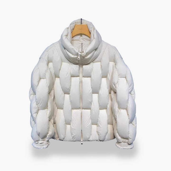 Men's winter down jacket with high collar | Altivaro