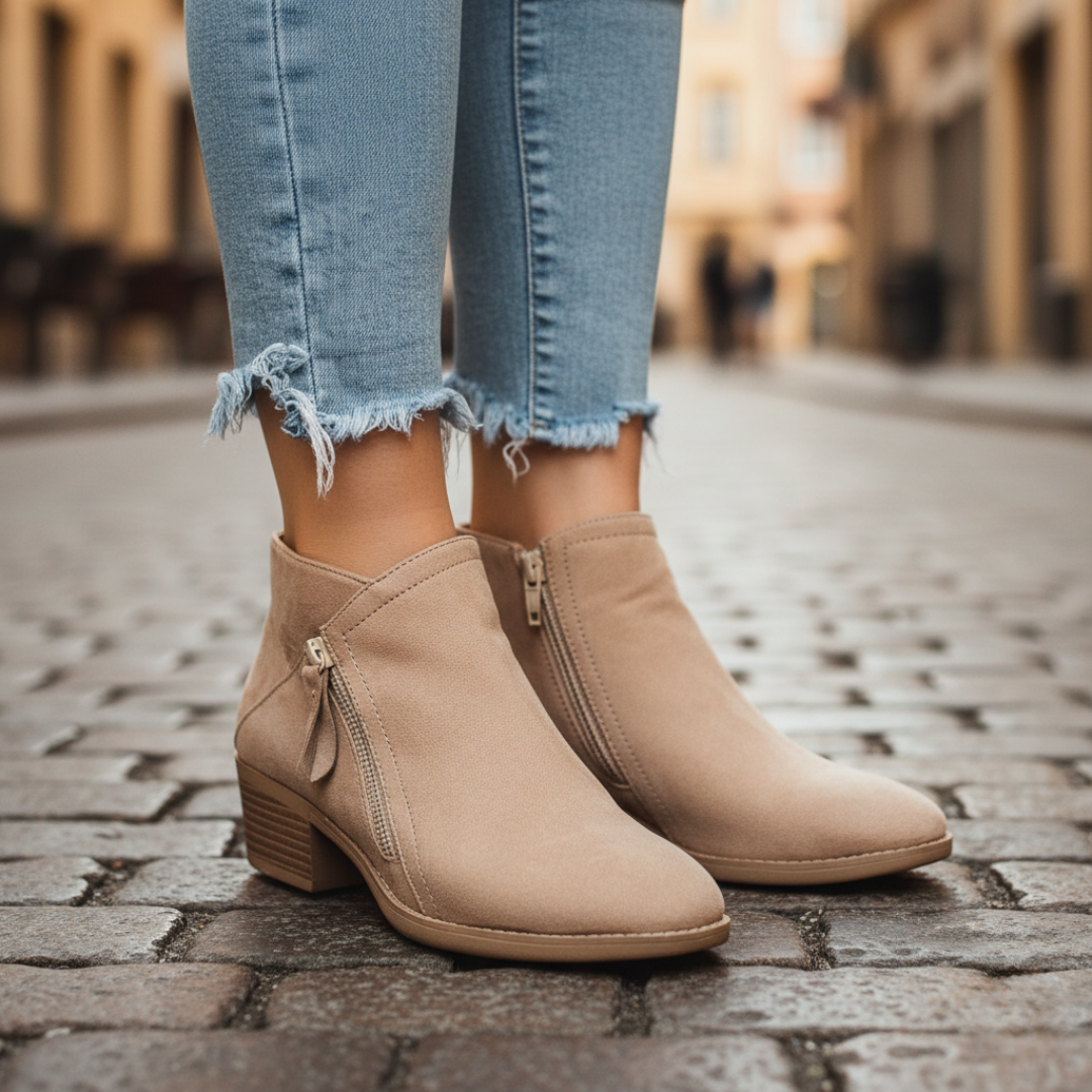 Orthopädische Stiefeletten aus Stoff Damen | Altivaro