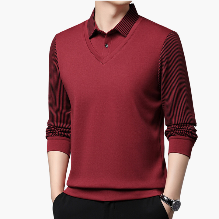Maglione da Uomo con Colletto e Scollo a V | Altivaro
