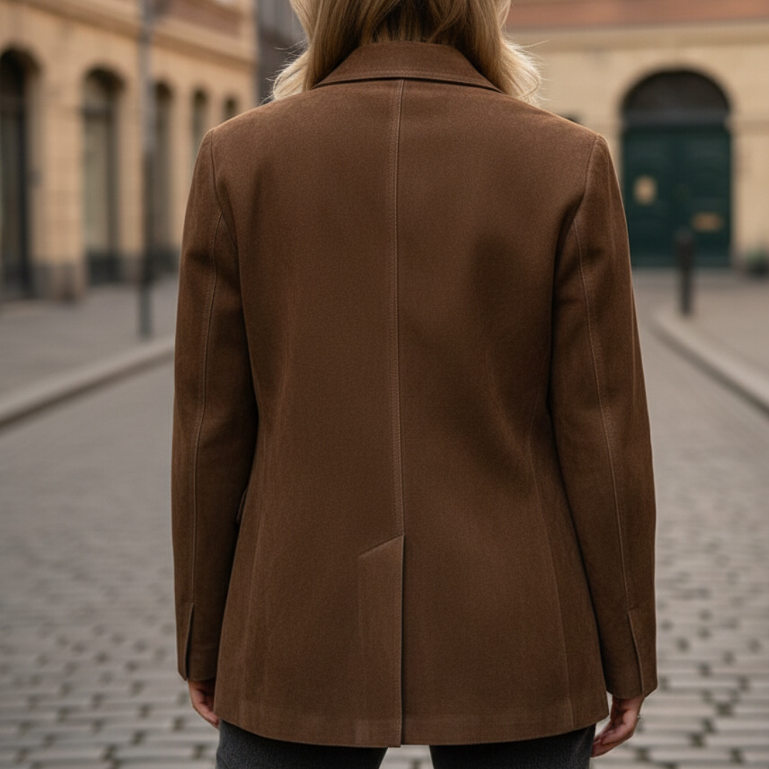 Damen Wildlederjacke mit Knöpfen | Altivaro