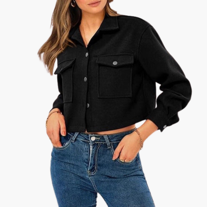 Camicia Giacca in Velluto Donna con Tasche Frontali | Altivaro