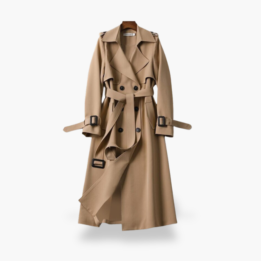 Trench Donna Lungo Doppiopetto in Cotone | Altivaro