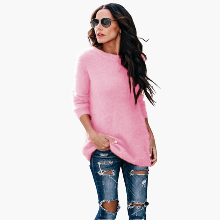 Maglione Donna Morbido Lavorato a Maglia con Maniche Lunghe | Altivaro