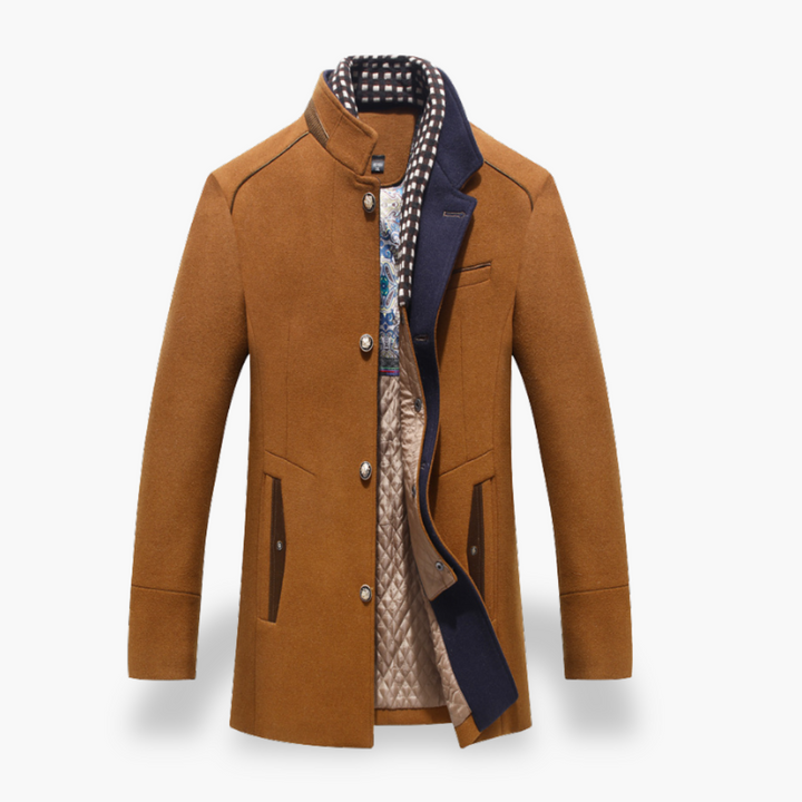 Cappotto Uomo Misto Collo Alto Imbottito Elegante | Altivaro