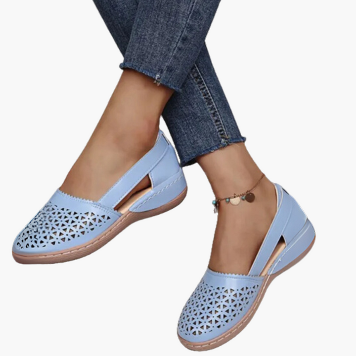 Scarpe Ortopediche Donna Bianche Estive in Pelle  Basse | Altivaro
