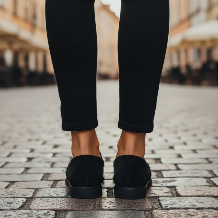 Orthopädische Mokassins Damen Geprägtes Leder | Altivaro