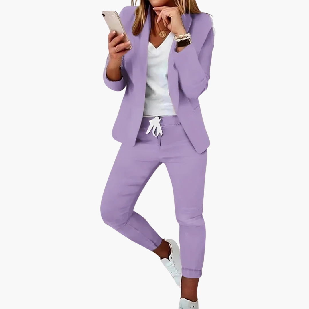 Completo Donna Casual Cotone Blazer Jogger | Altivaro