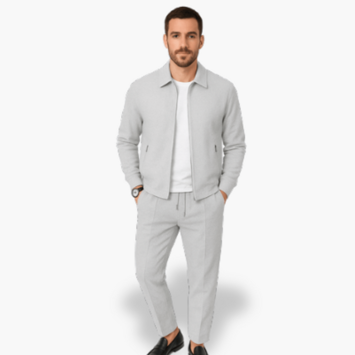 Set Uomo in Maglia Waffle con Giacca e Pantaloni | Altivaro