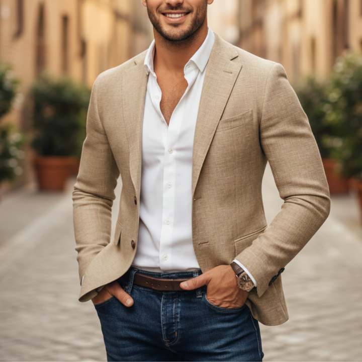 Elegante Herrenjacke aus Leinen | Altivaro