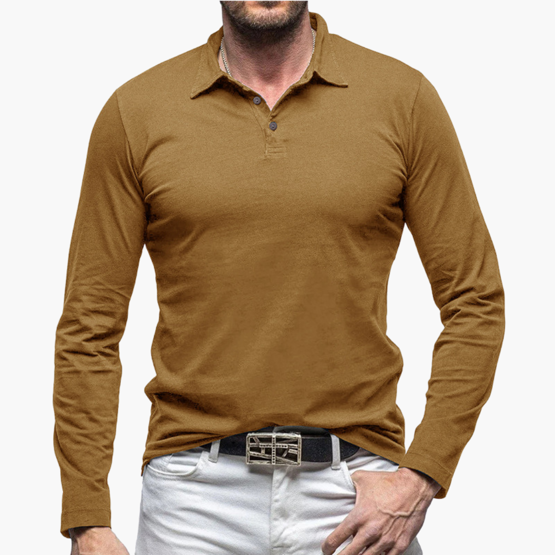 Polo Maniche Lunghe Slim Fit Uomo Altivaro | Altivaro-Altivaro
