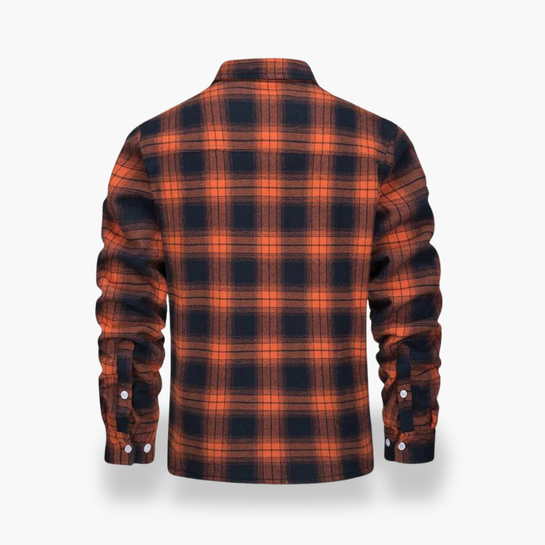 Camicia Giacca Uomo Foderata in Pile a Quadri Invernale | Altivaro