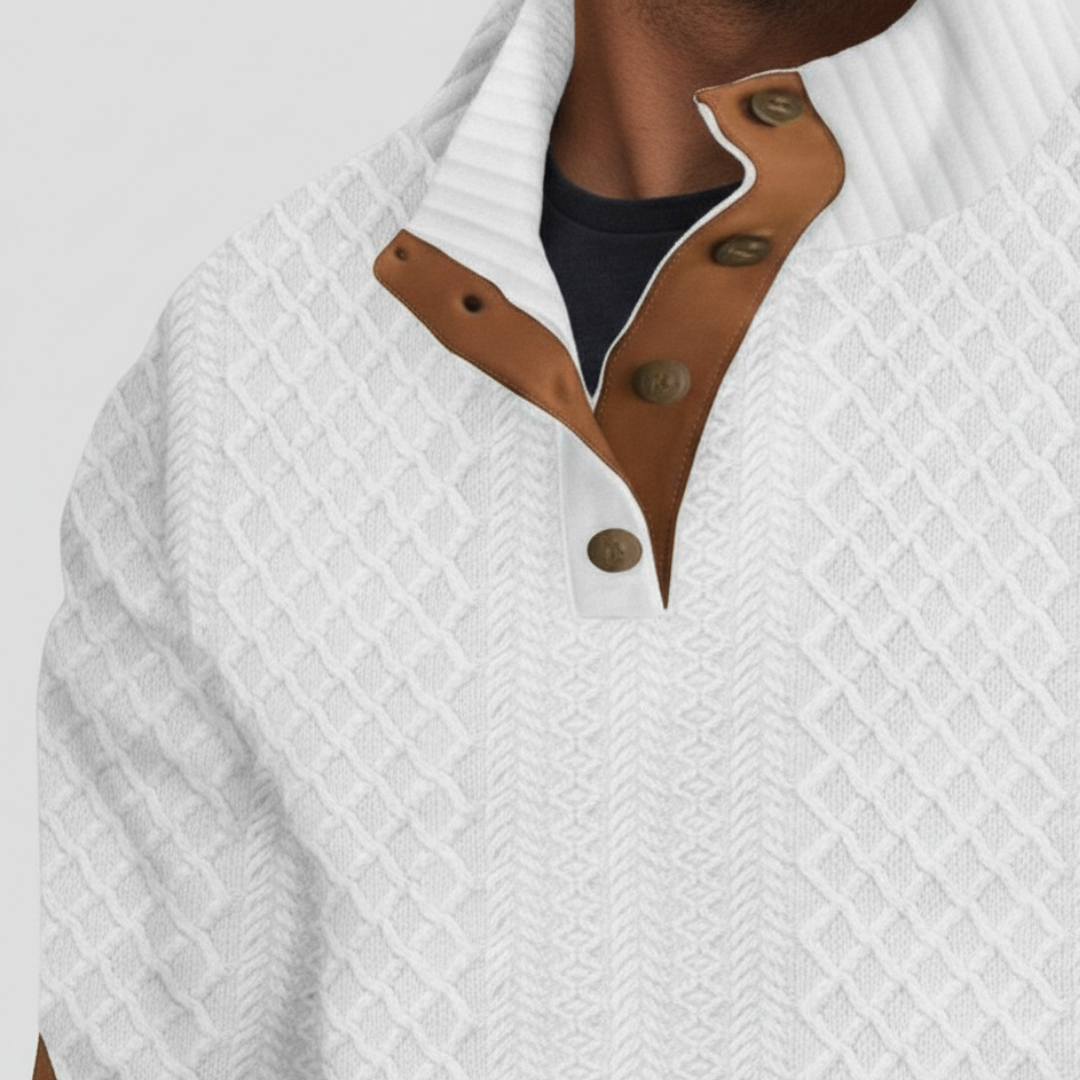 Herrenpullover Gestrickter Wollpullover Rollkragen | Altivaro