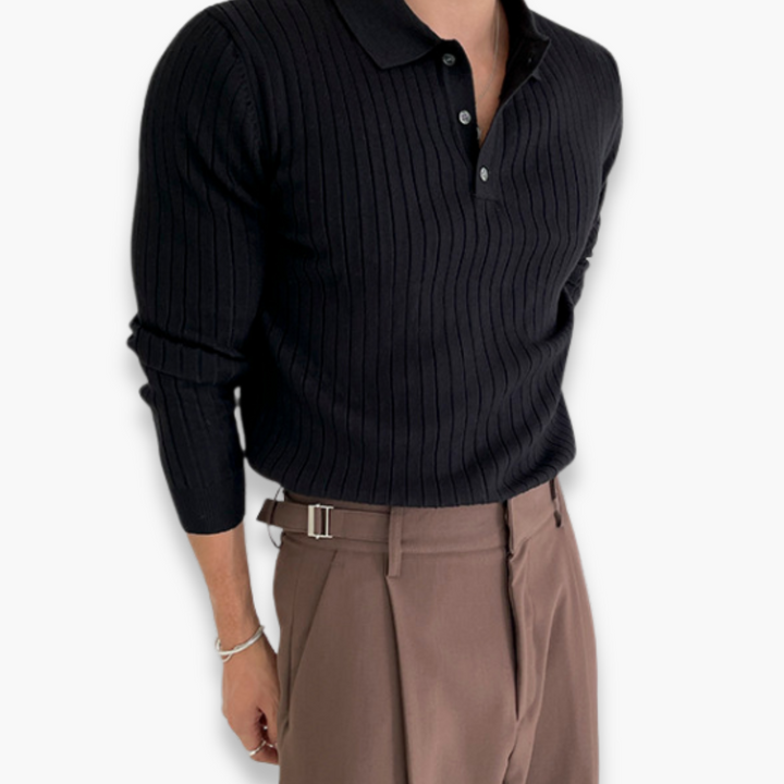 Altivaro | Maglione Polo Slim Fit Uomo | Elegante e Casual