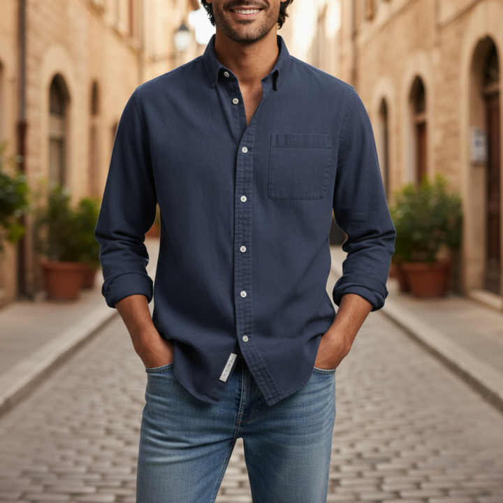 Camicia Uomo Manica Lunga Casual Slim Fit | Altivaro