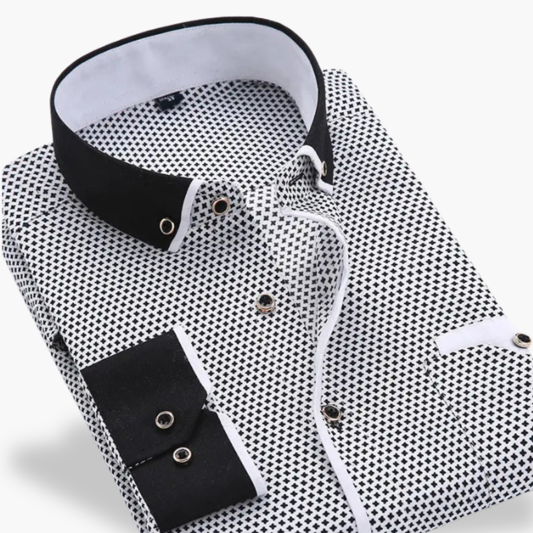 Men's Slim Fit Polka Dot Shirt | Altivaro