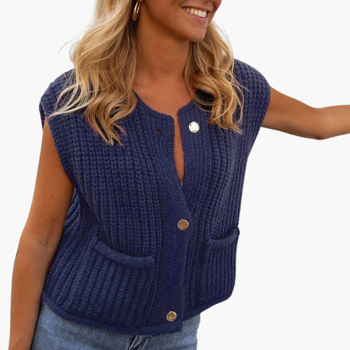 Gilet da Donna in Maglia con Bottoni | Altivaro