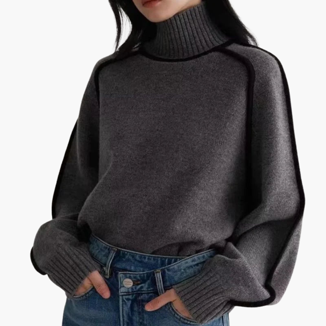 Maglione Oversize Donna con Collo Alto | Altivaro